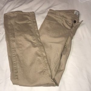 Hollister Khaki Skinny Jean Size 3 Regular